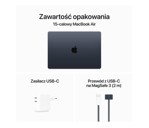 APPLE MacBook Air M3/16GB/1TB/Mac OS Północ 10R GPU MXD43ZE/A/D1 - CTO [Z1GG00046] - 1228153 - zdjęcie 9